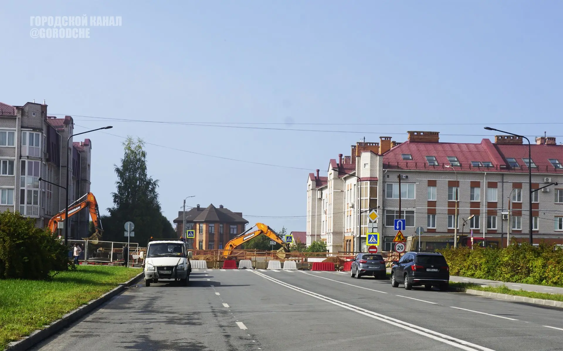Перекресток на улице Городецкой откроют в воскресенье на этой неделе. Сейчас подрядчик ...