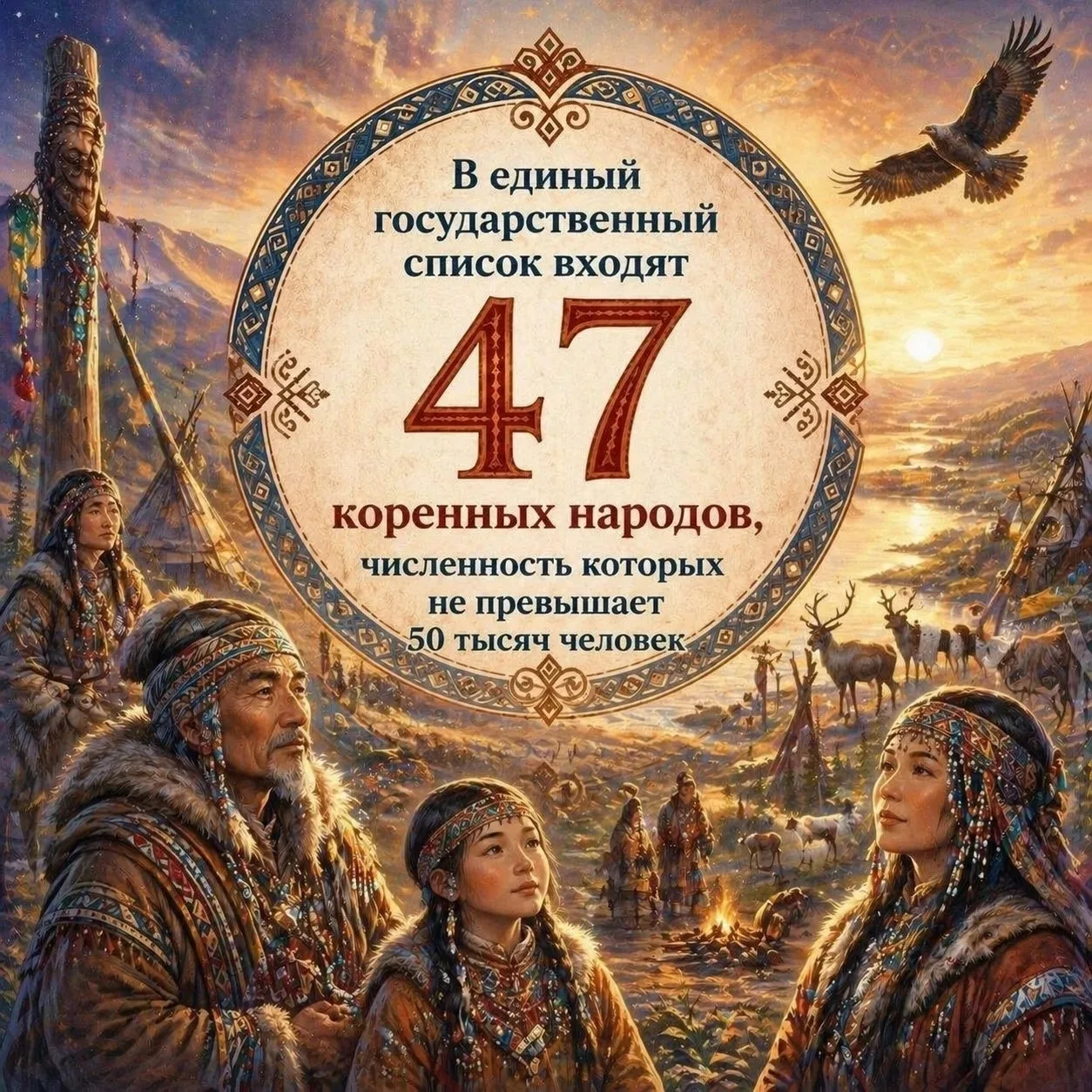 📢Рубрика #ГодЕдинства_125 🌟 Впервые отмечается День коренных малочисленных народов Российской Федера