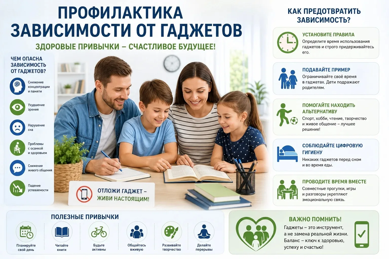 Профилактика зависимости от гаджетов — это комплекс мер, направленных на формирование культуры разум