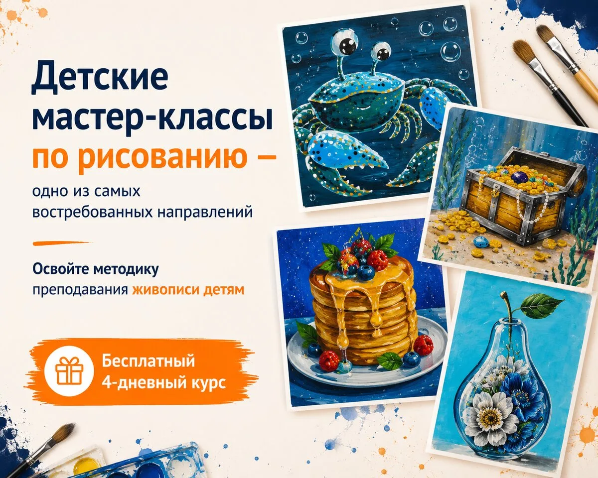 Бесплатный курс для учителей, как учить детей рисовать