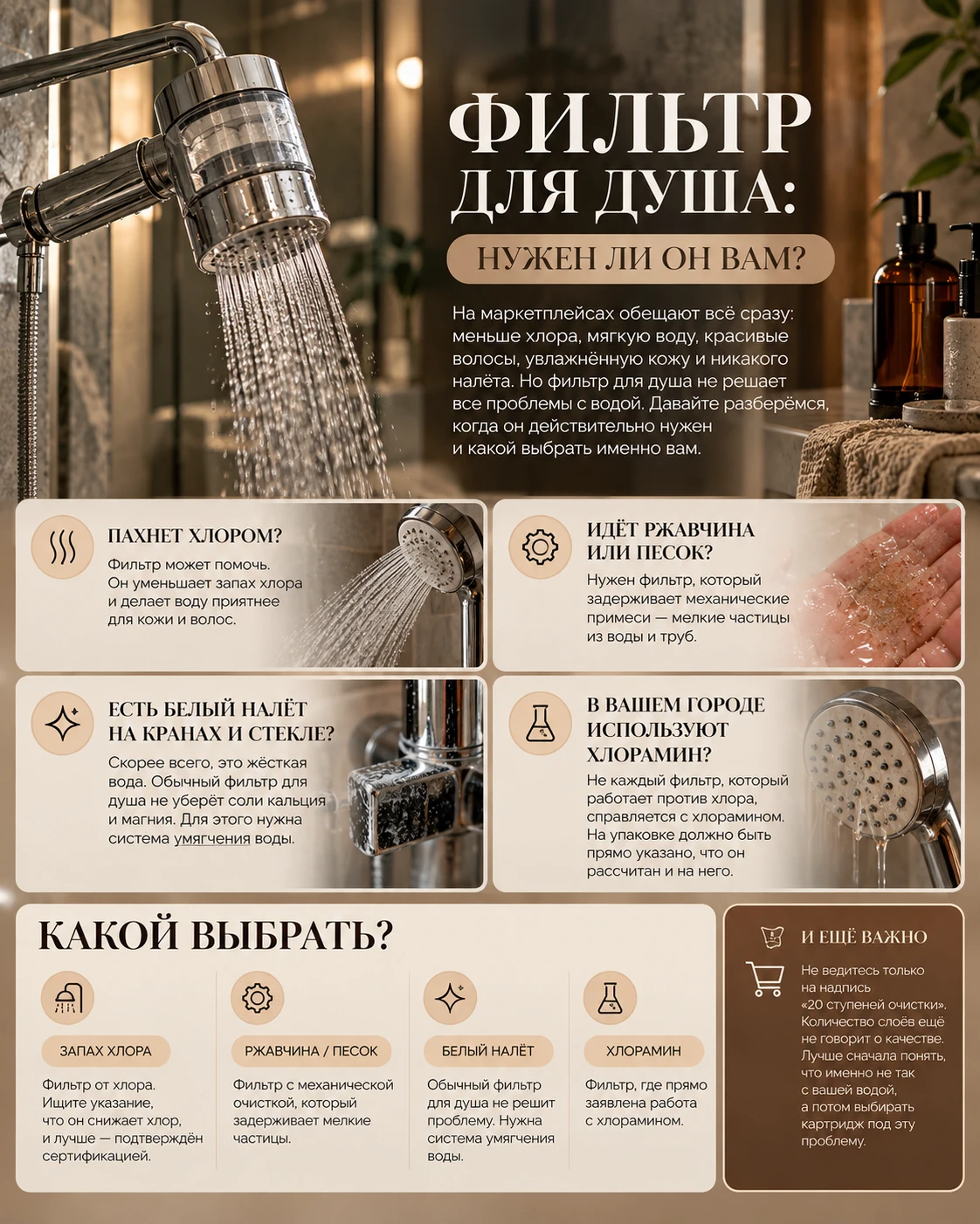 🚿 ФИЛЬТР ДЛЯ ДУША: НУЖЕН ЛИ ОН ВАМ?
