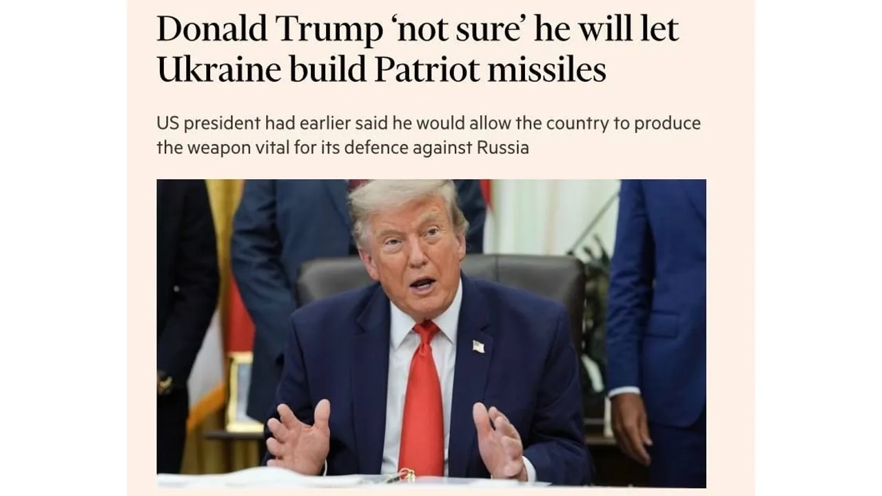 Financial Times: Трамп передумал давать Украине Patriot