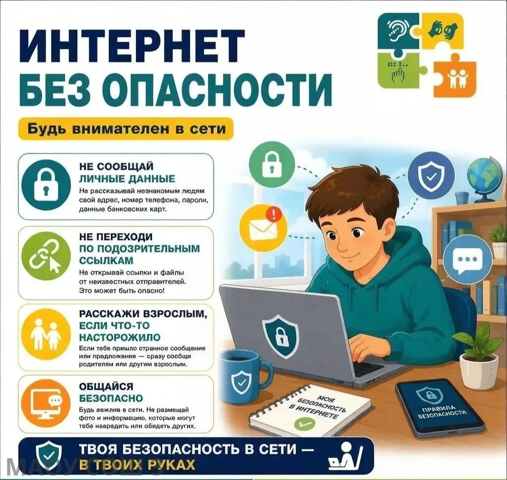 🌐 Интернет без опасности

Летом у детей появляется больше свободного времени, и значительную его ча