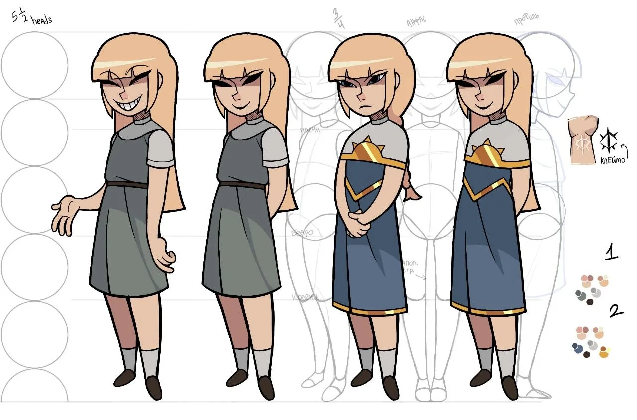 разгрузим обстановочку полноценным refsheet Сары который я на днях заливала в итд и кидала вам мини-