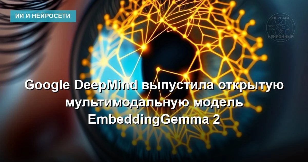 Google DeepMind выпустила EmbeddingGemma 2 — открытую модель, которая объединяет текст,...