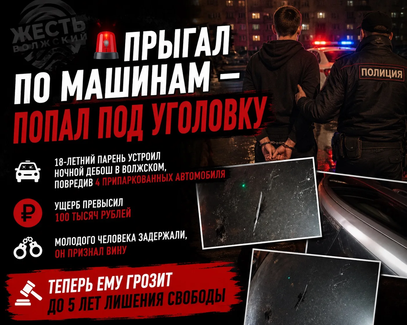 🚔 ПРЫГАЛ ПО МАШИНАМ — ПОПАЛ ПОД УГОЛОВКУ