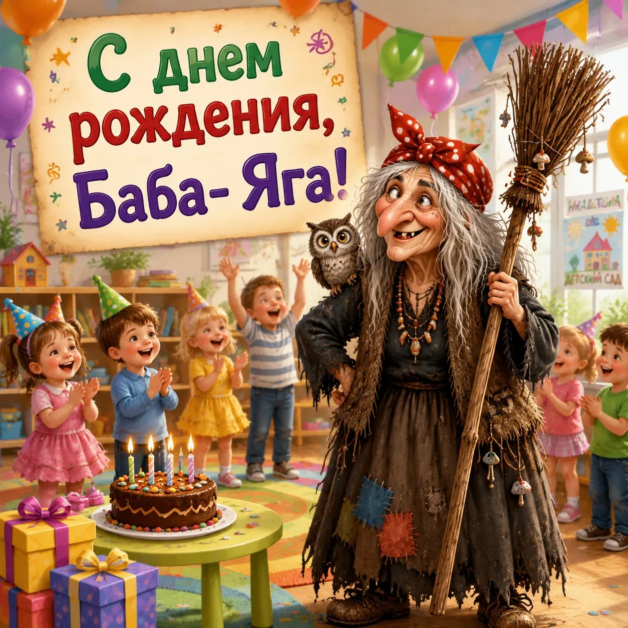 🍄 С ДНЁМ РОЖДЕНИЯ, БАБА-ЯГА! 🍄

Сегодня, в этот сказочный день, свой день рождения празднует самая