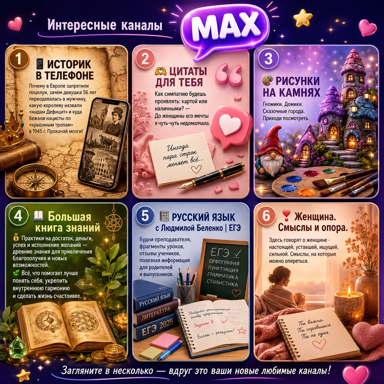 Иногда хочется просто открыть что-то новое — для настроения, пользы или свежих мыслей ✨
