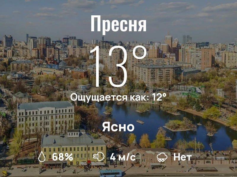 Что с погодой в Пресненском?