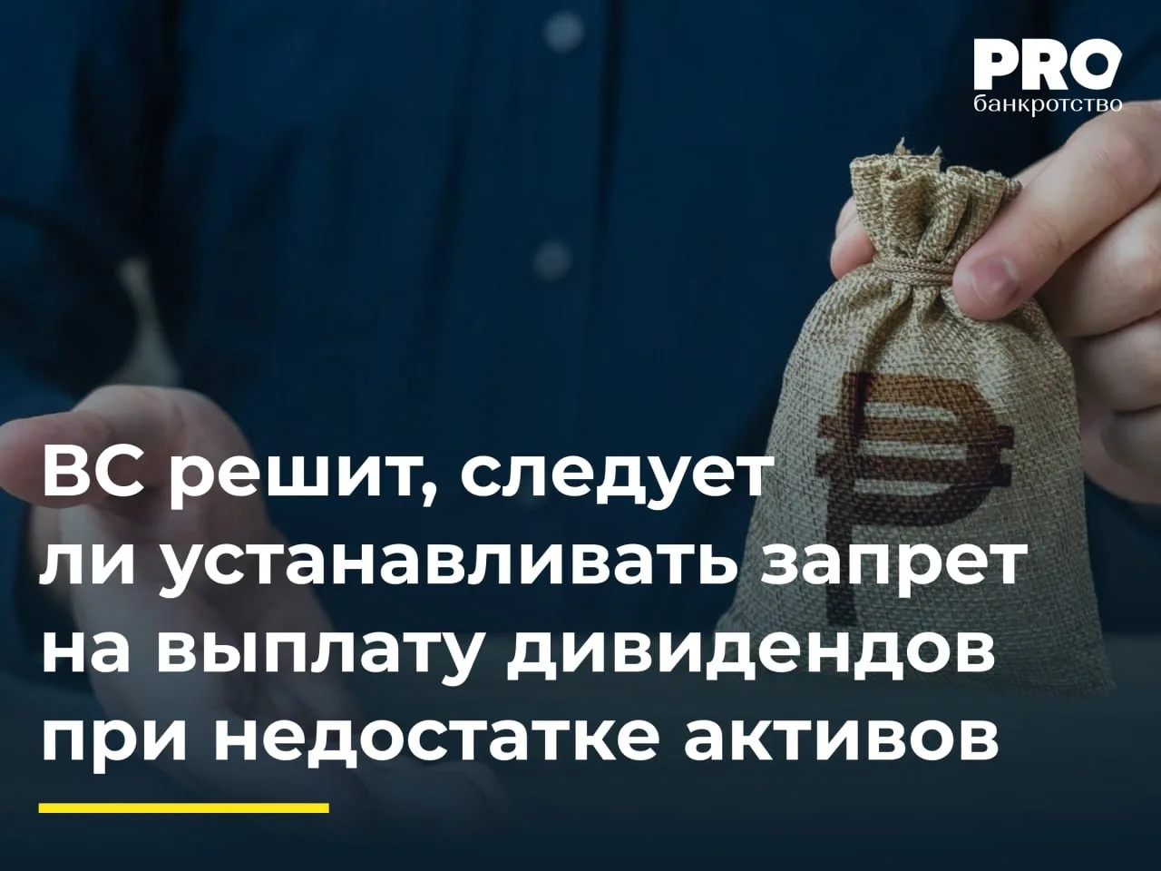ВС решит, следует ли устанавливать запрет на выплату дивидендов при недостатке активов