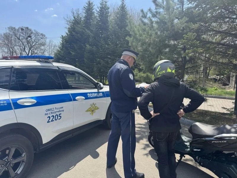 🏍️ Почти 40 нарушителей ПДД попались полиции по время рейда по мототранспорту в Уссурийске  В Уссури