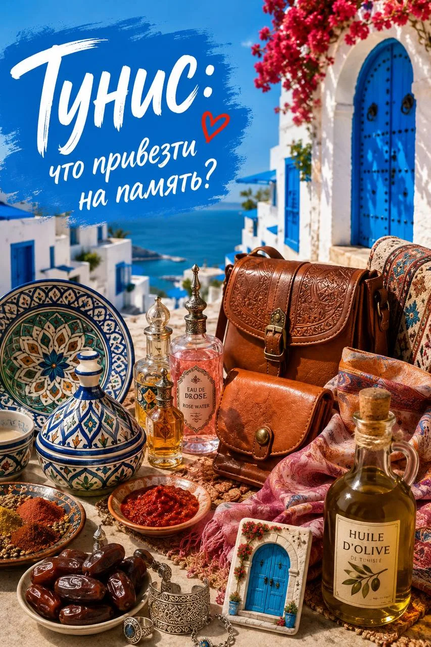 🇹🇳 Из Туниса сложно уехать без покупок. И дело даже не в сувенирах.