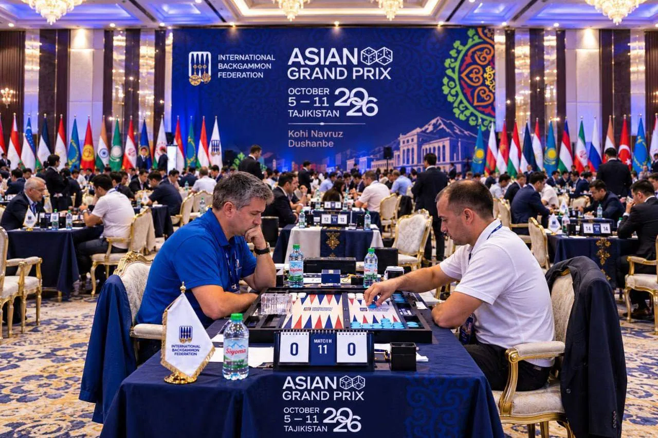 В Душанбе стартовал международный турнир Asian Grand Prix 2026 по нардам с призовым фон...