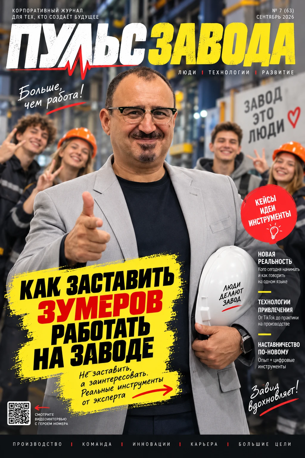 Перед вами обложка вымышленного журнала вымышленного промышленного предприятия