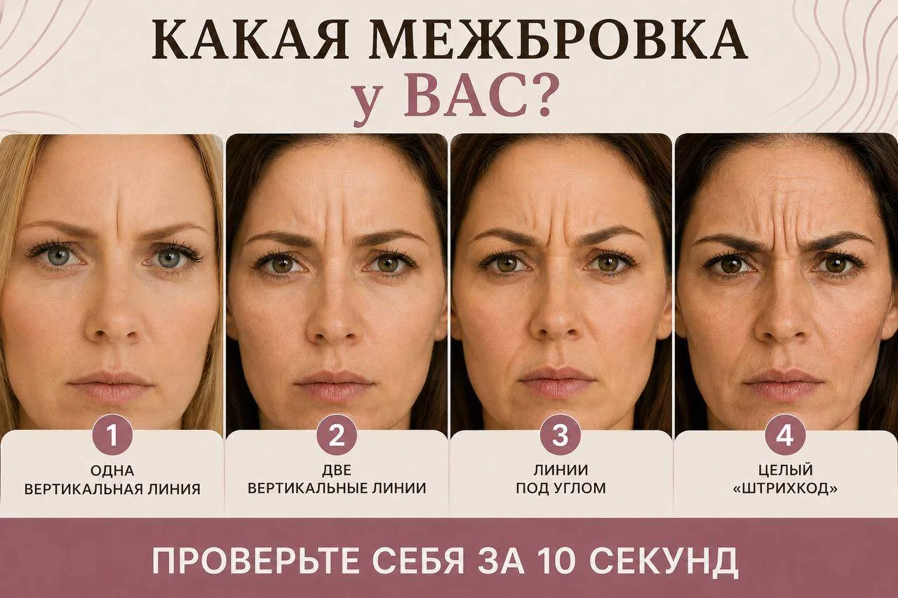 Межбровка — это не морщина. Это привычка, о которой вы даже не подозреваете.