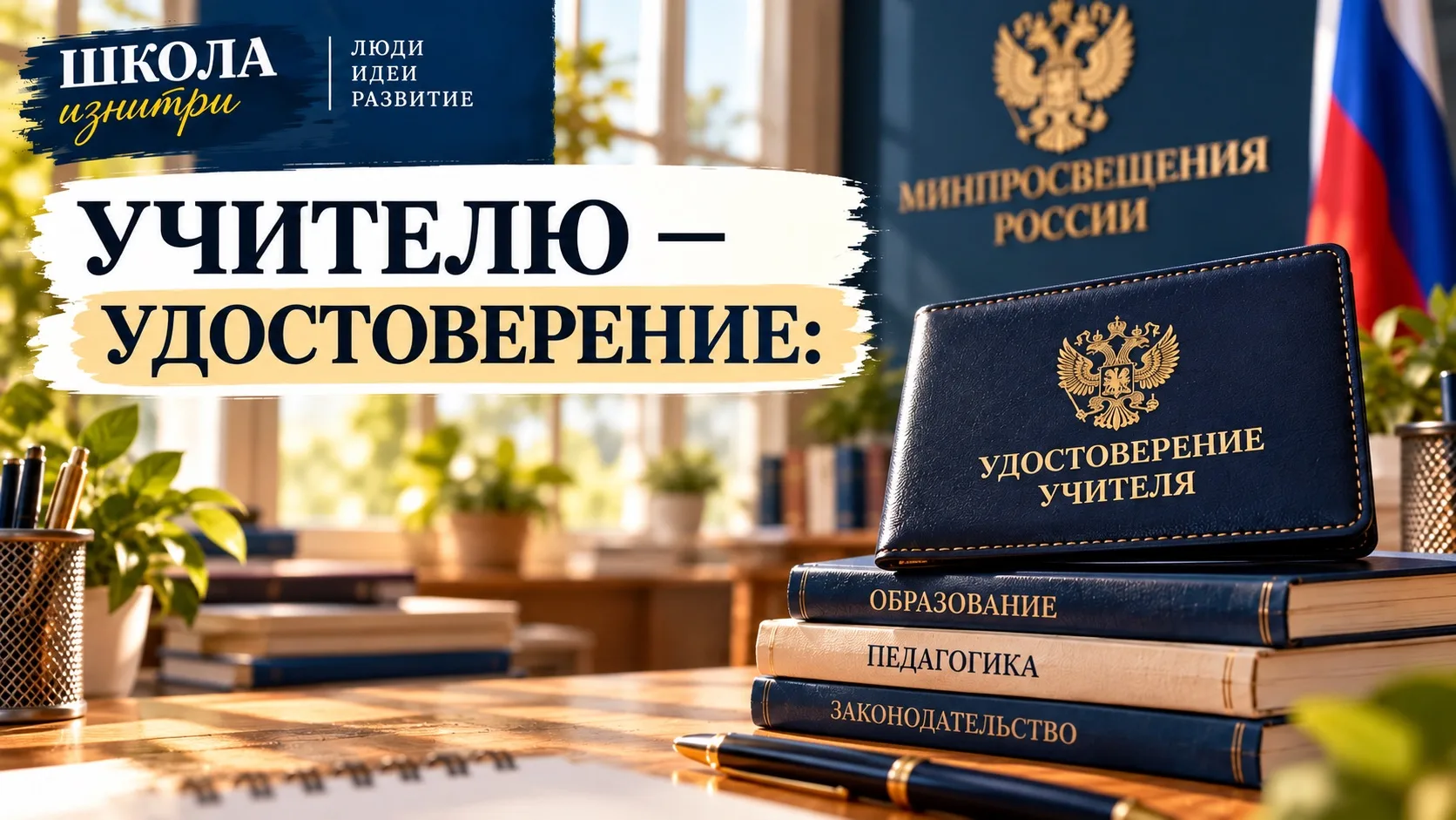 👨‍🏫 УЧИТЕЛЮ — УДОСТОВЕРЕНИЕ: В МИНПРОСВЕЩЕНИЯ ГОТОВЯТ НОВЫЕ ДОКУМЕНТЫ О СТАТУСЕ ПЕДАГОГА