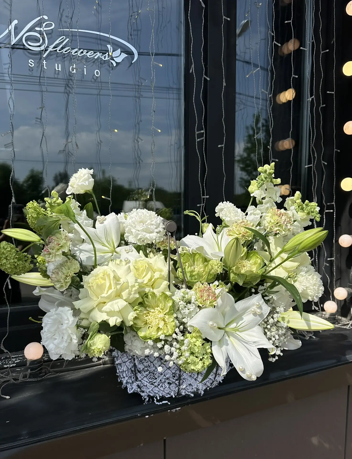 Авторская композиция «Жемчужная свежесть» от NS Flower Studio ✨