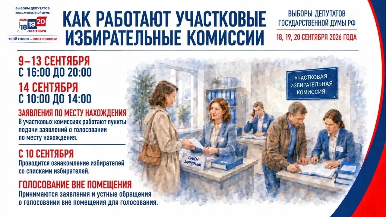О том, как работают участковые избирательные комиссии, можно ознакомиться в прилагаемой...