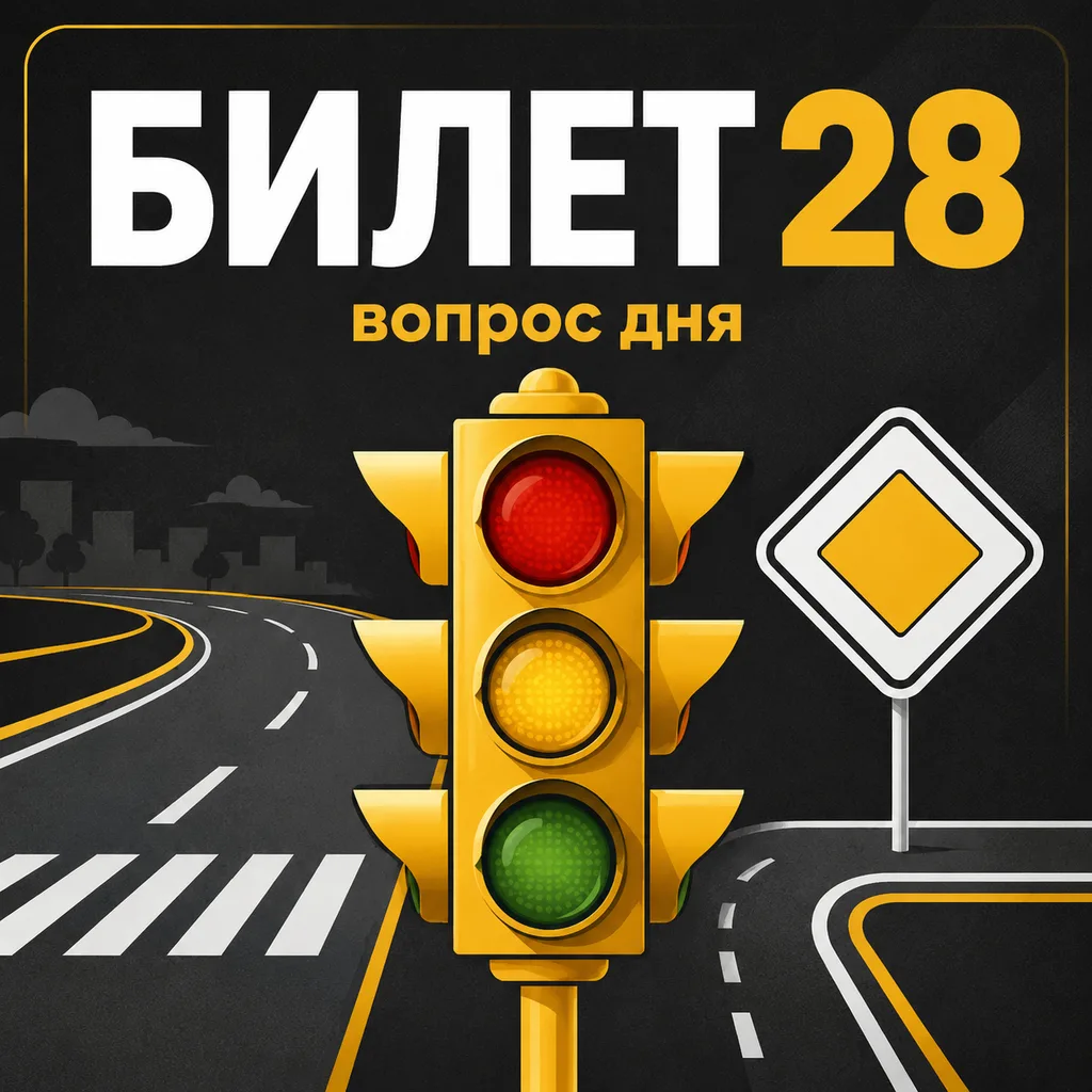 🚦 Вопрос из билета 28