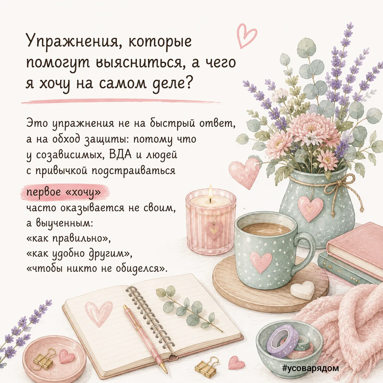 ✍️Упражнения, которые помогут выясниться, а чего я хочу на самом деле?