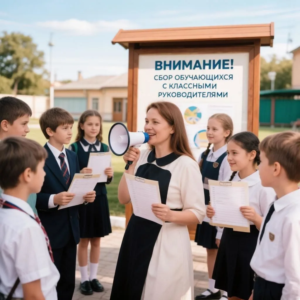 Объявление для родителей: традиционный сбор обучающихся 29 августа 2026 года (суббота)