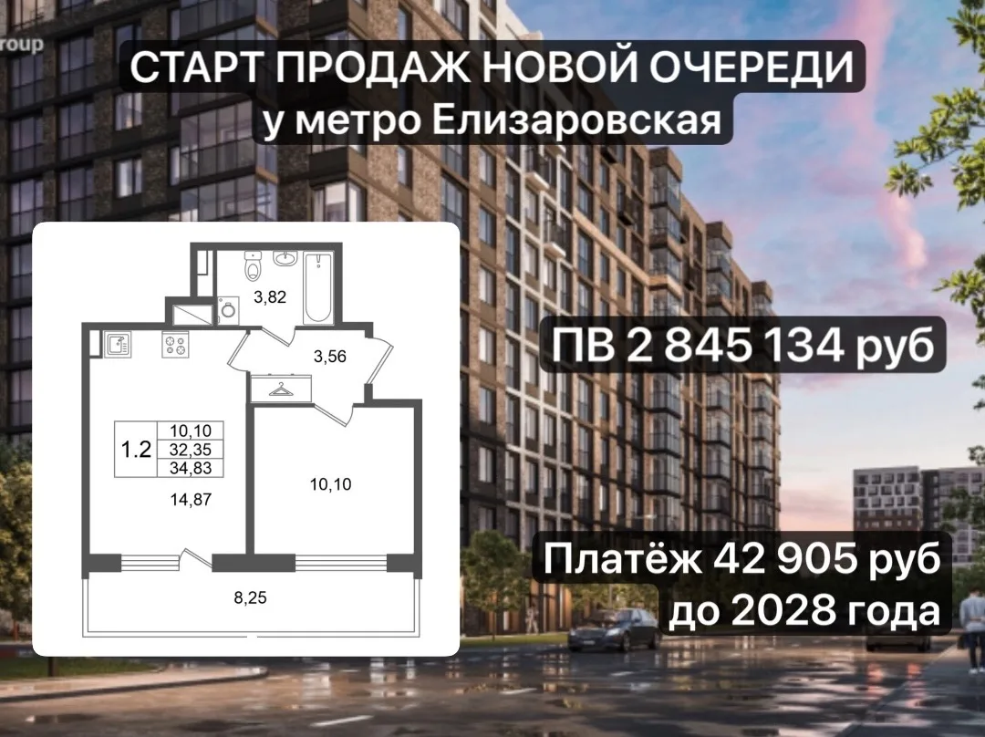 Квартира в центре Петербурга за 42 тыс руб/мес.