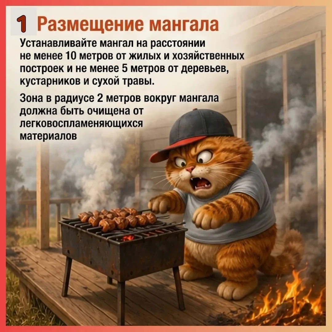 Уважаемые родители!  🍢  Отдых на природе с шашлыками — это приятно и весело, но важно помнить о безо