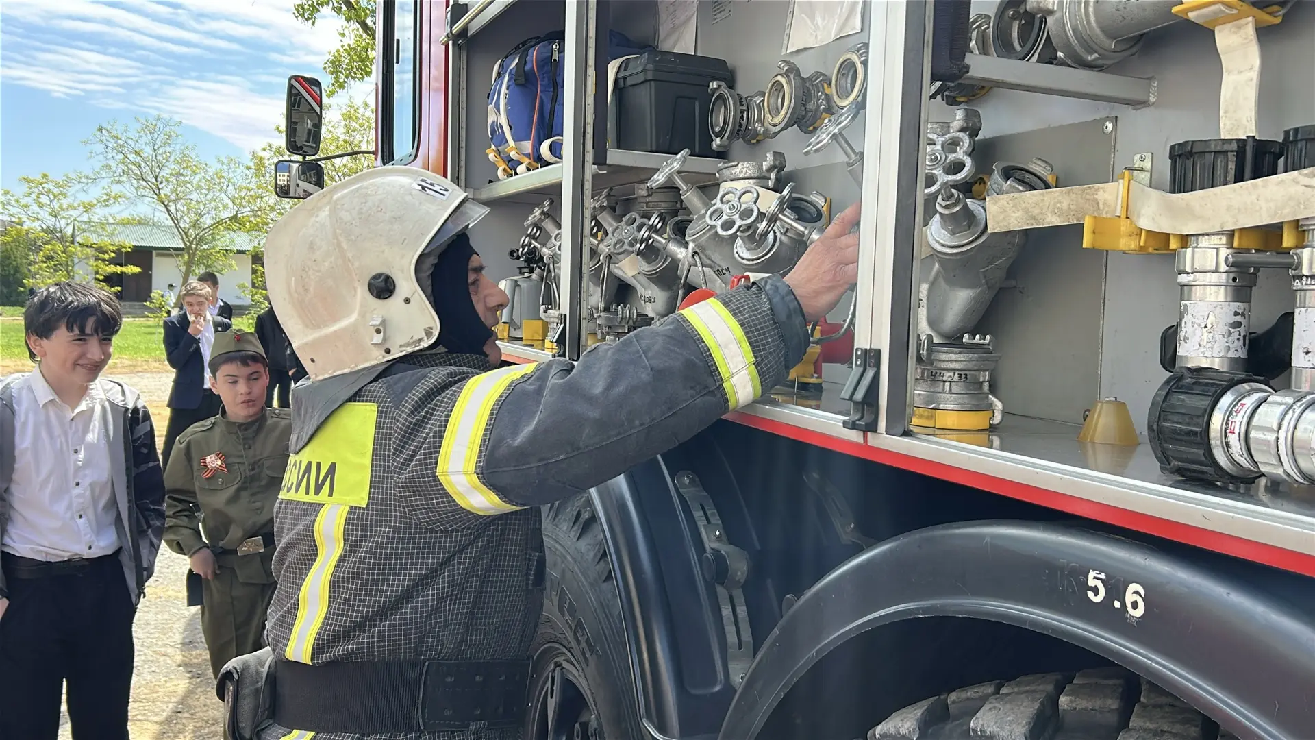 День пожарной охраны в нашей гимназии🚒🧑‍🚒 30 апреля – особенный день, когда мы чествуем тех, кто сто