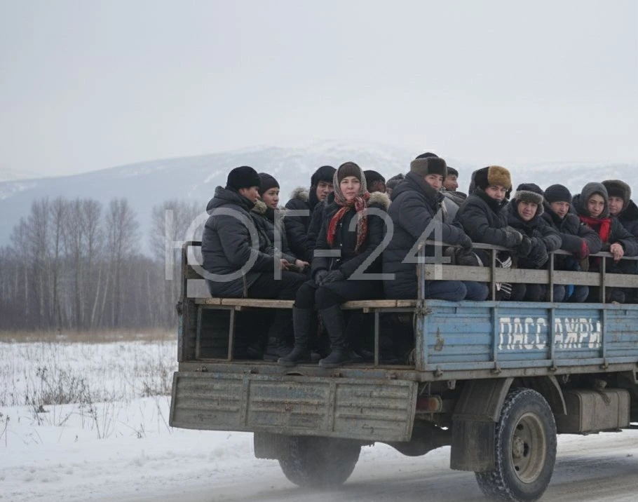 В Ленинградском районе Кубани пассажиров везли в кузове «Газели»