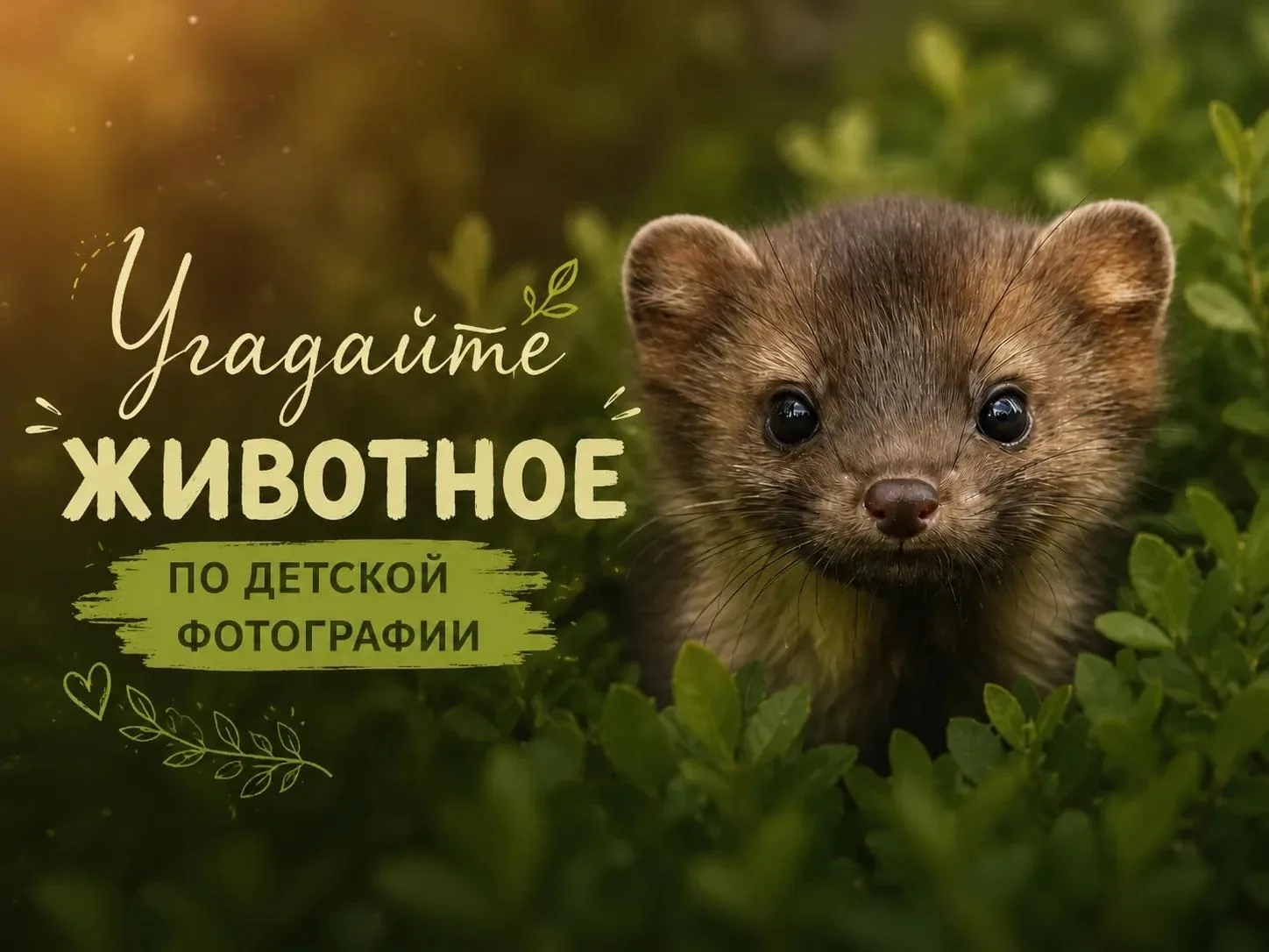 👶 Каждое животное когда-то было детёнышем.