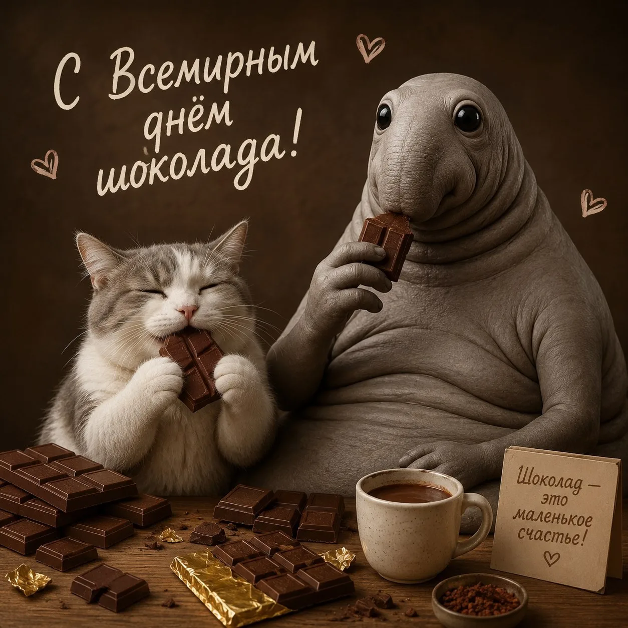 🍫 Сегодня отмечается Всемирный день шоколада
С праздником, сладкоежки!🤤
❤️душу отдам за плитку шок