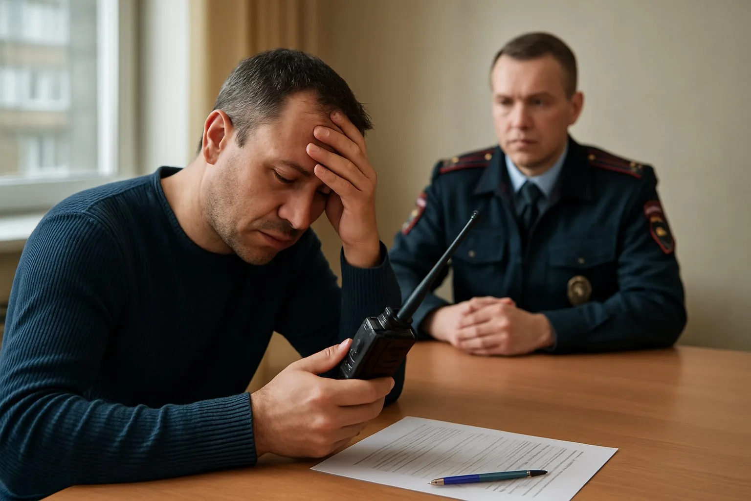 В Казани мужчина попытался сдать экзамен по ПДД с помощью радиостанции