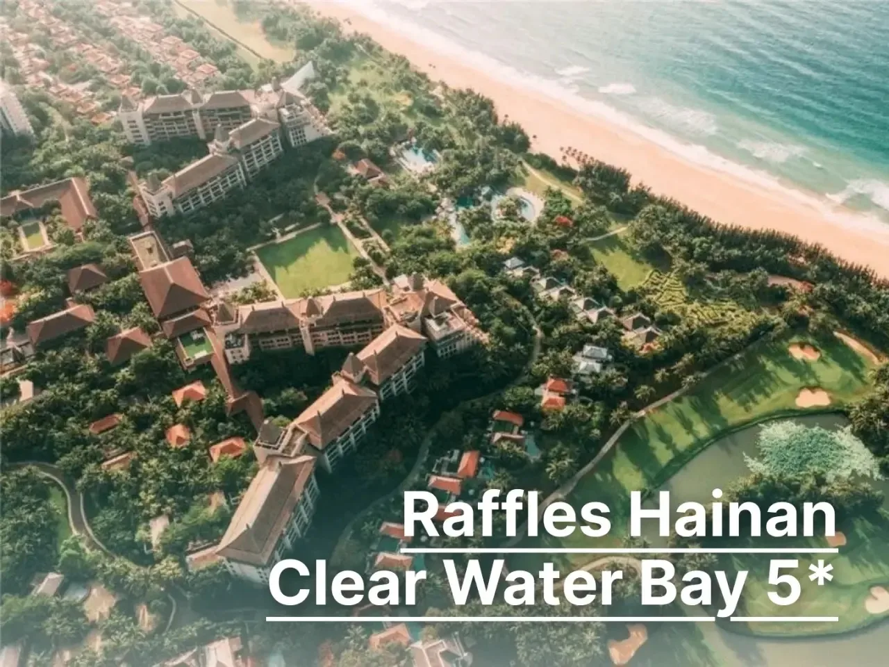 Погрузитесь в атмосферу тропического уединения в Raffles Hainan Clear Water Bay 5*🌊 🌿