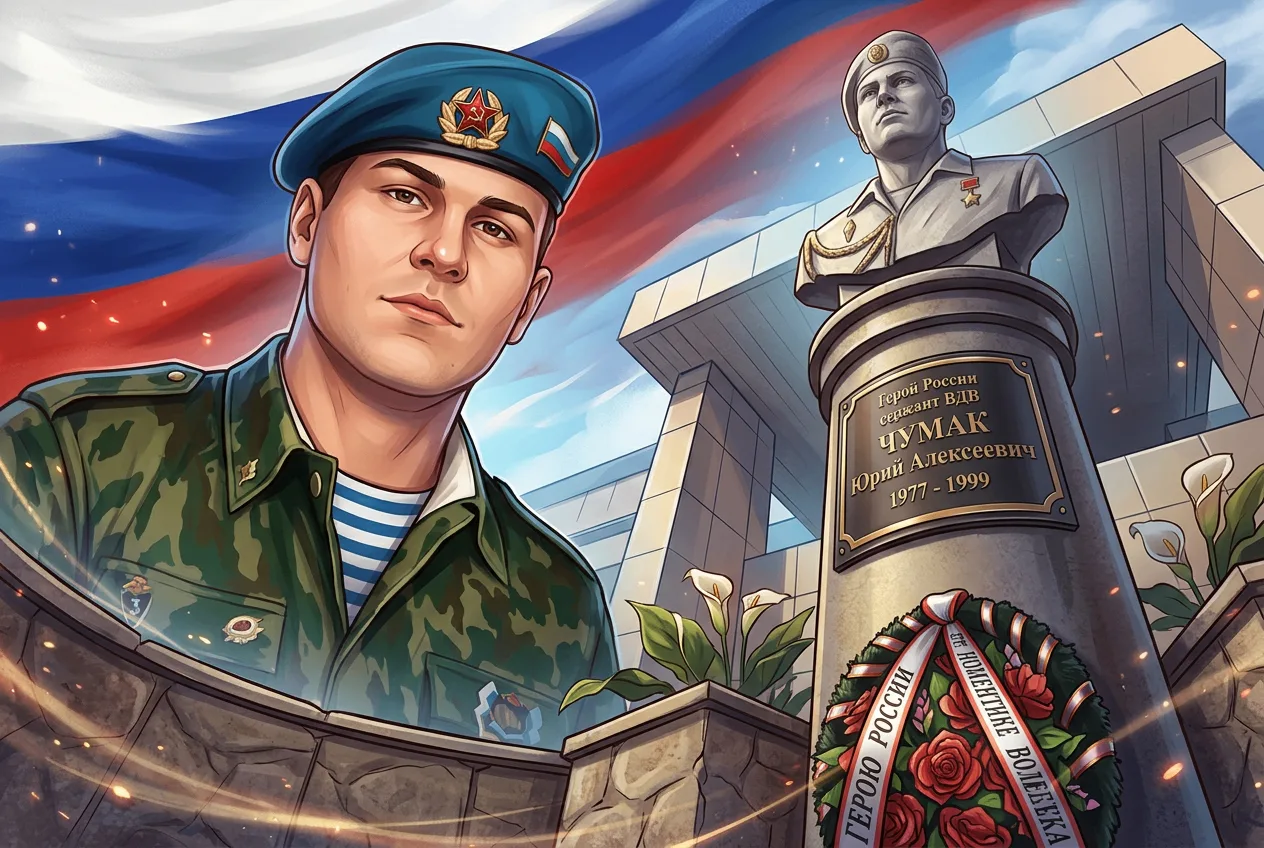 25 июля 1977 года родился Юрий Алексеевич Чумак — сержант-разведчик 247-го ДШП 7-й гв. ВДД. 22 авгус