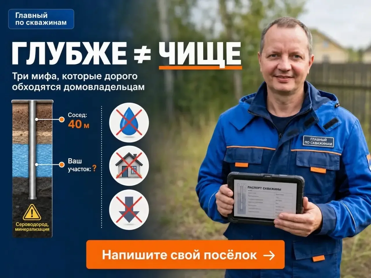 Три самых частых мифа о скважинах в Свердловской области