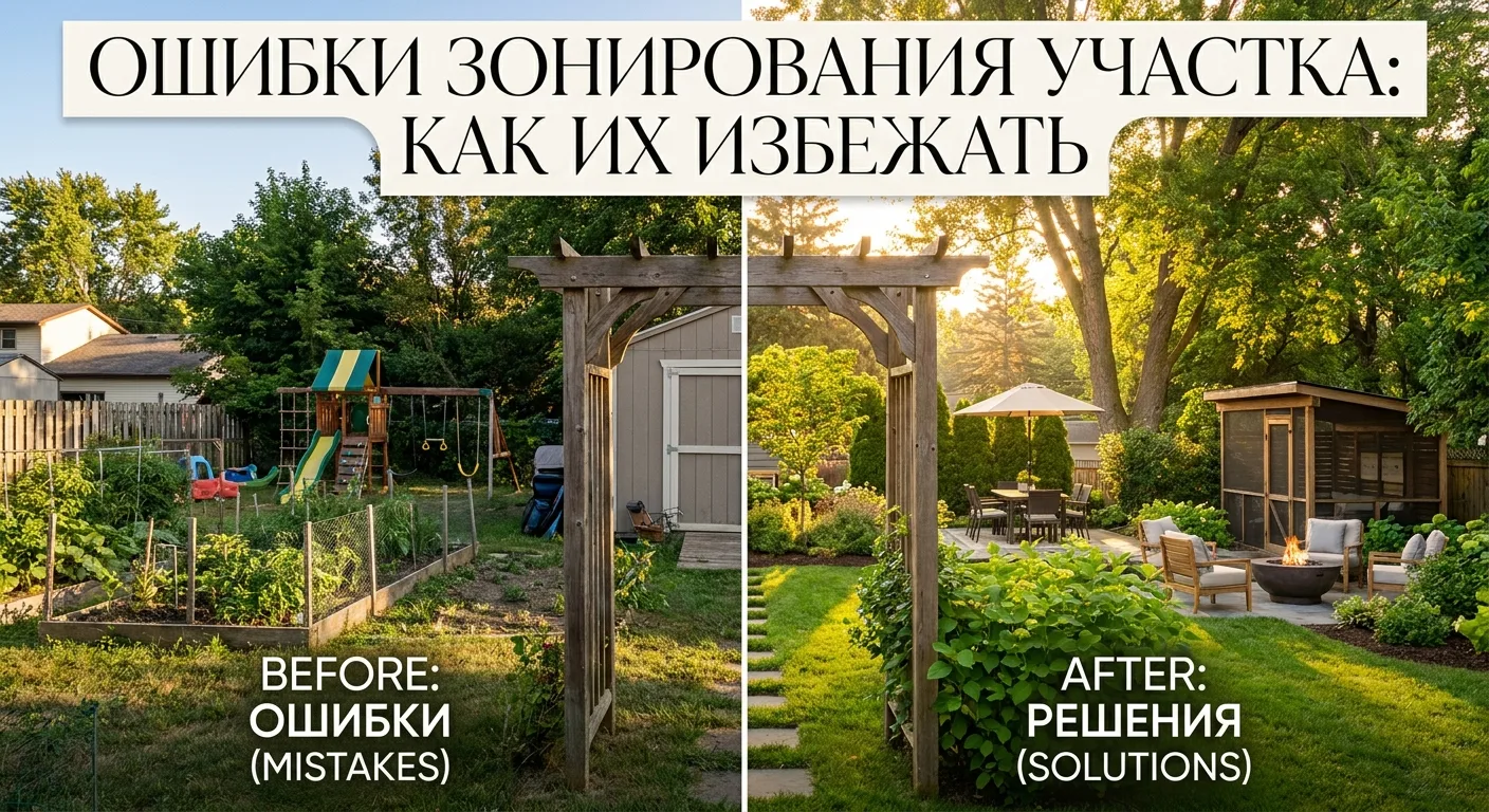 🌿 Ошибки зонирования участка: как их избежать