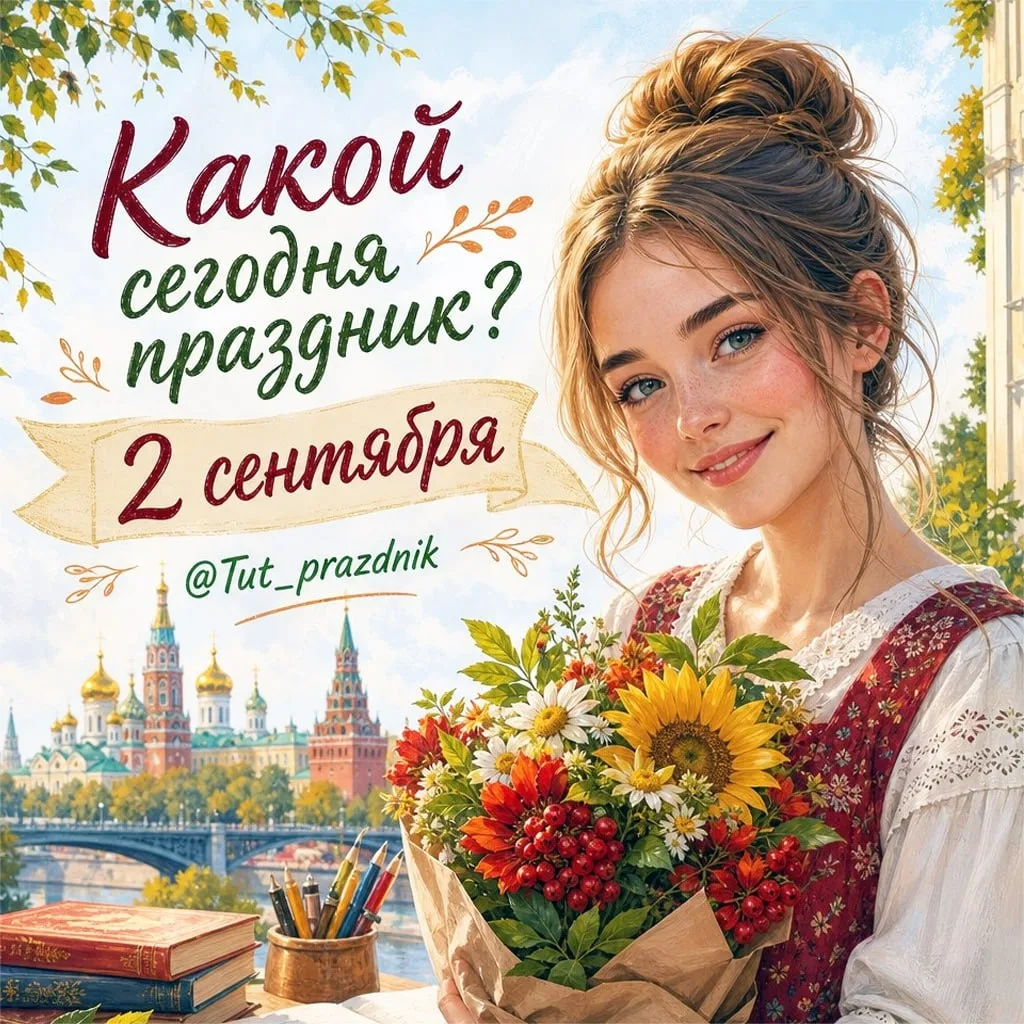 🗓 2 сентября – отмечается 14 праздников.