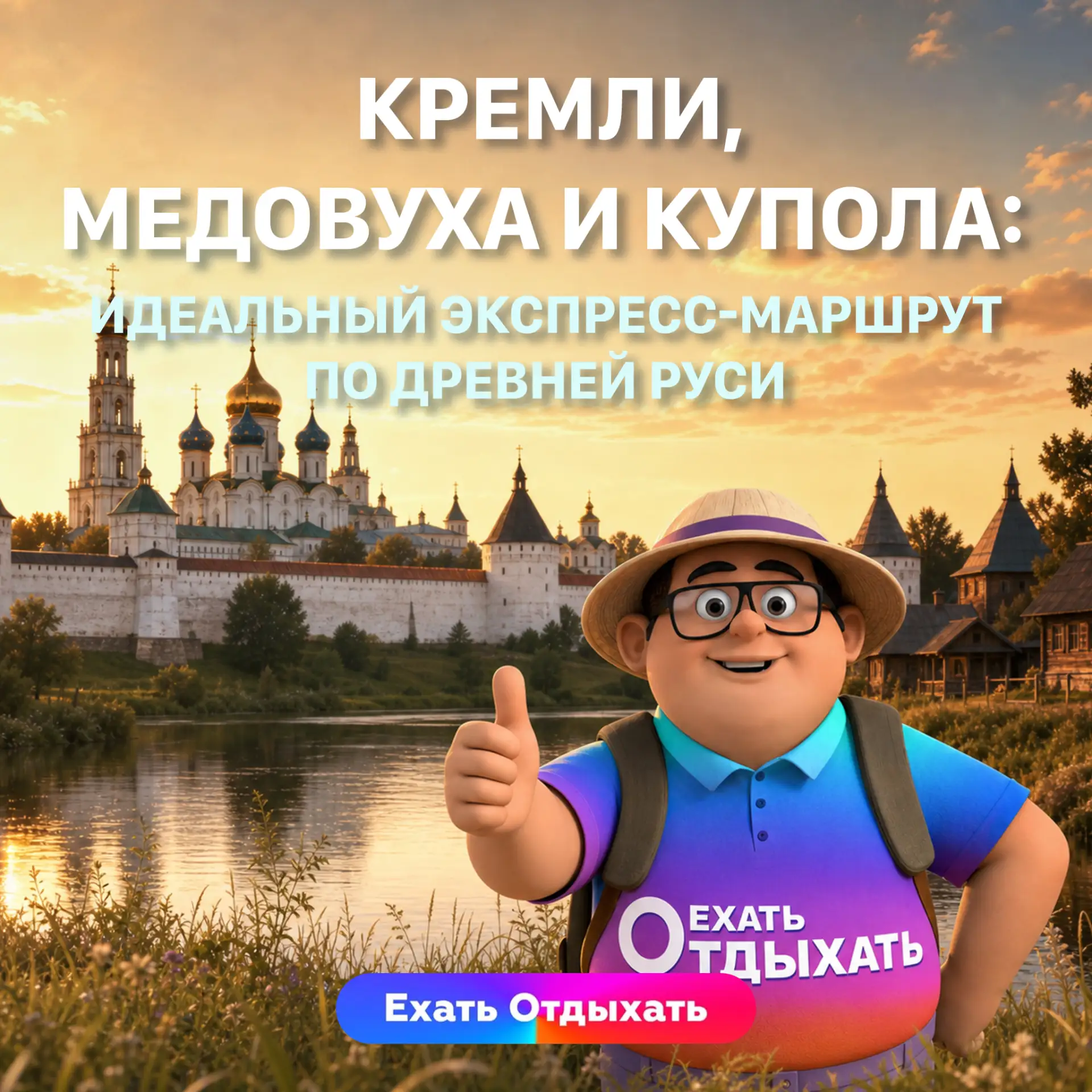 🏰 КРЕМЛИ, МЕДОВУХА И КУПОЛА: ИДЕАЛЬНЫЙ ЭКСПРЕСС-МАРШРУТ ПО ДРЕВНЕЙ РУСИ

Экскурсионный тур «Золотые