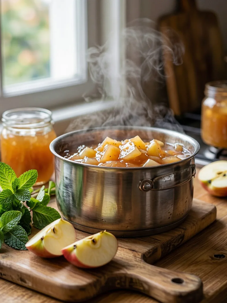 ВАРЕНЬЕ ИЗ ЯБЛОК С МЯТОЙ: ПОЧЕМУ МЯТНАЯ ВЕТОЧКА ДЕЛАЕТ ВКУС ЯРЧЕ И КАК СВАРИТЬ ЕГО ПРАВ...