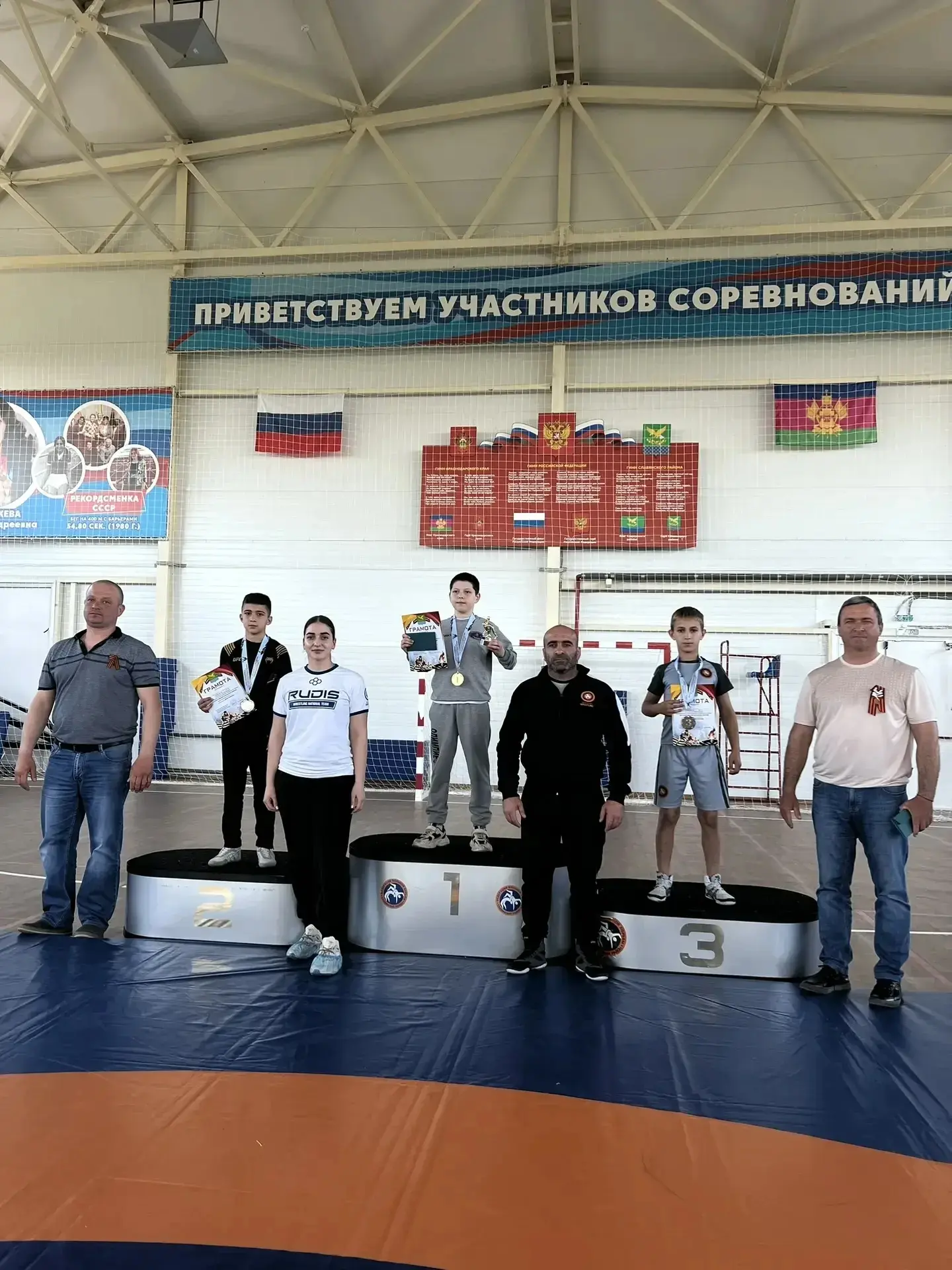 🏅 В Славянском районе прошли открытые соревнования по вольной борьбе. Участвовали спортсмены из Адыг