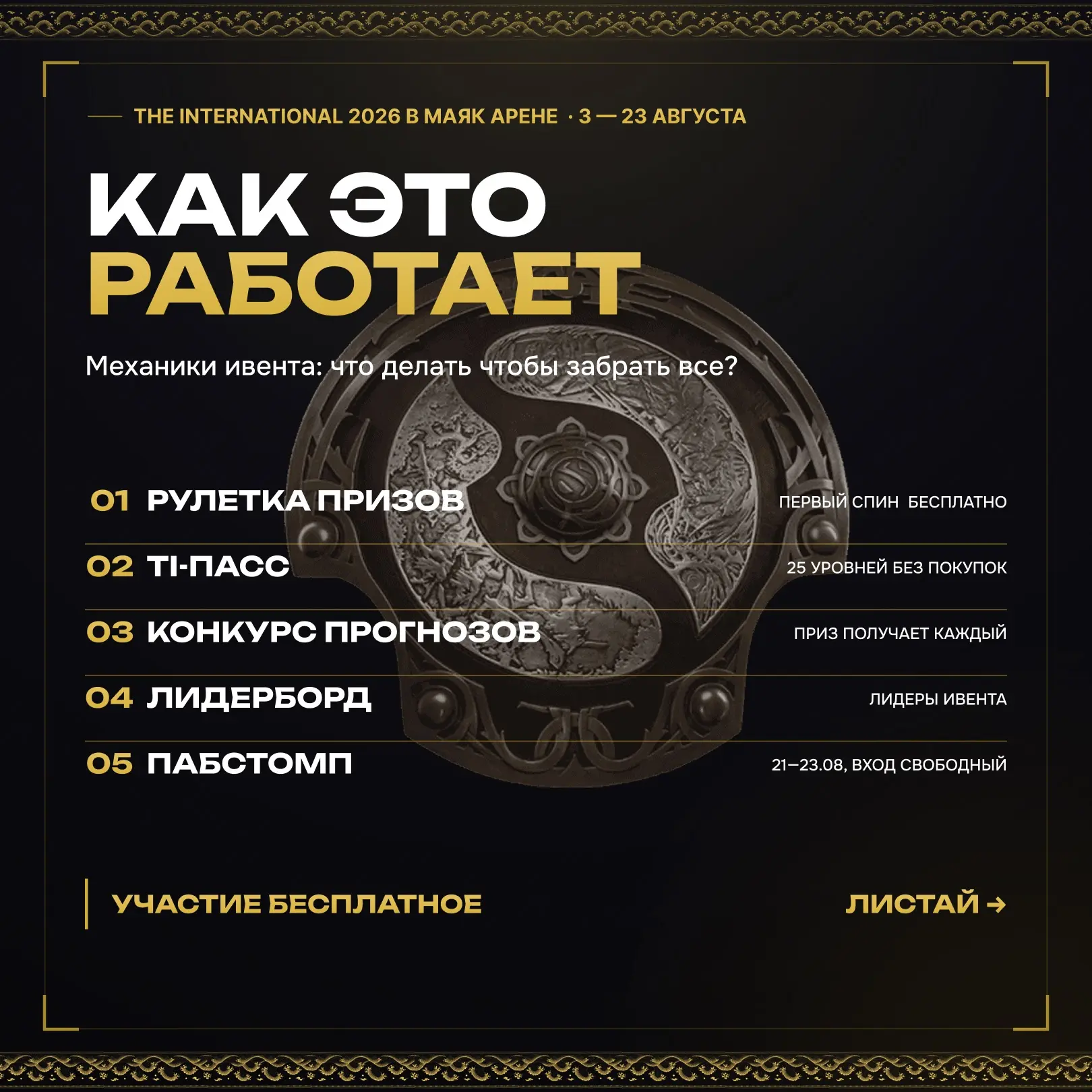 💫 Разбираем ивент The International 2026 в Маяк Арене