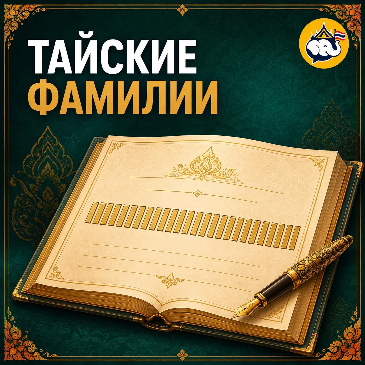 🇹🇭 Почему тайские фамилии бывают такими длинными?