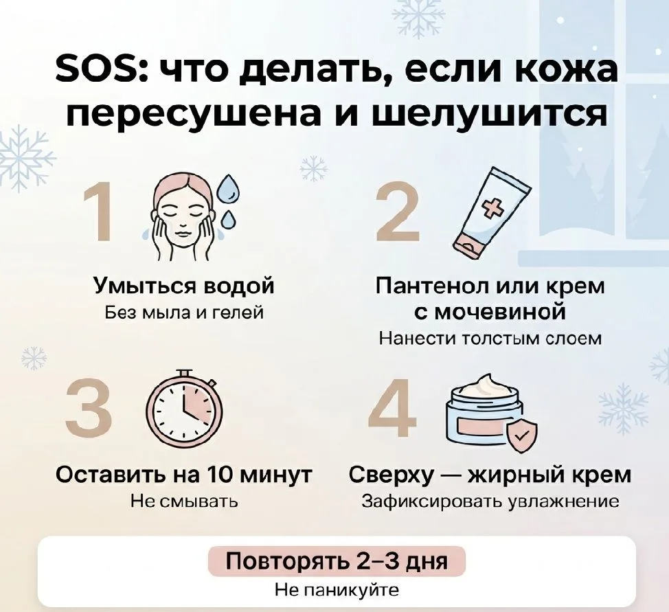 SOS: что делать, если кожа пересушена и шелушится