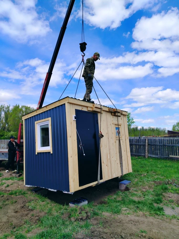 Уютная баня в размере 2м×3м установлена 👌