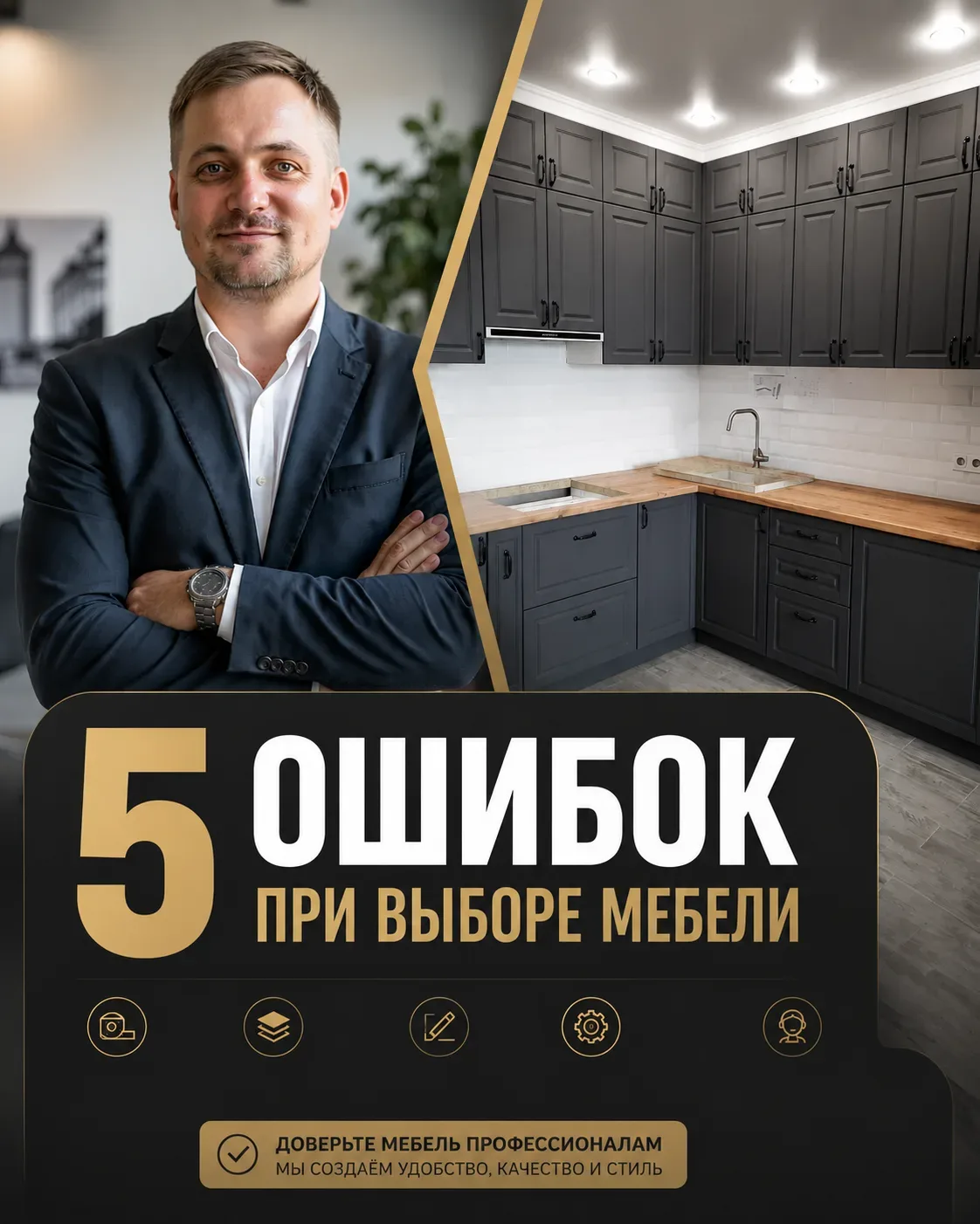 😬 5 ошибок, из-за которых потом бесит своя мебель

❌ заказали после ремонта — не вписалась в интерь