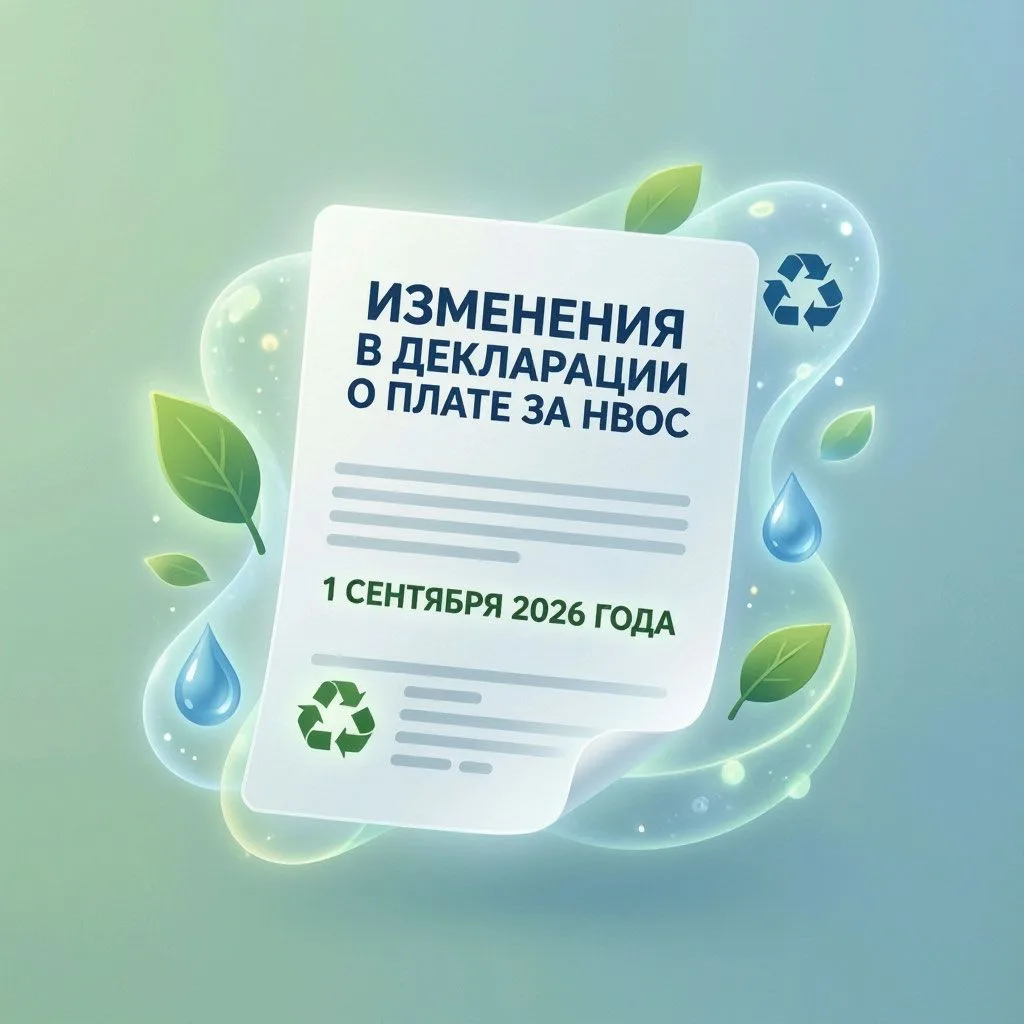 📄 Изменения в декларации о плате за НВОС — с 1 сентября 2026 года!