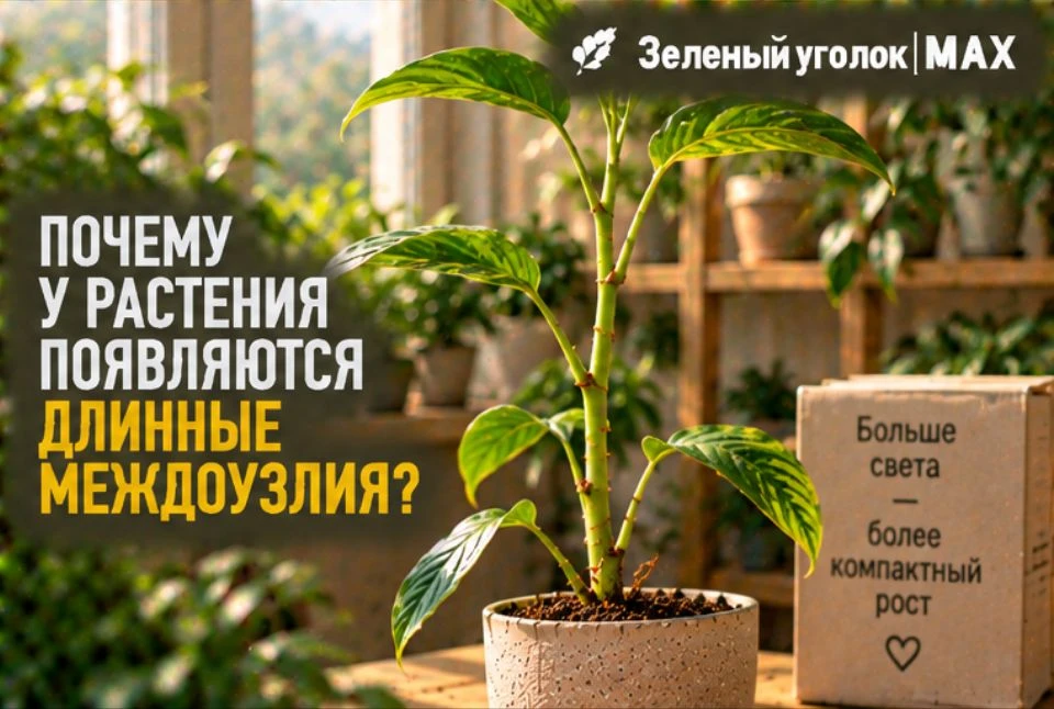 🍃 ПОЧЕМУ У РАСТЕНИЯ ПОЯВЛЯЮТСЯ ДЛИННЫЕ МЕЖДОУЗЛИЯ?