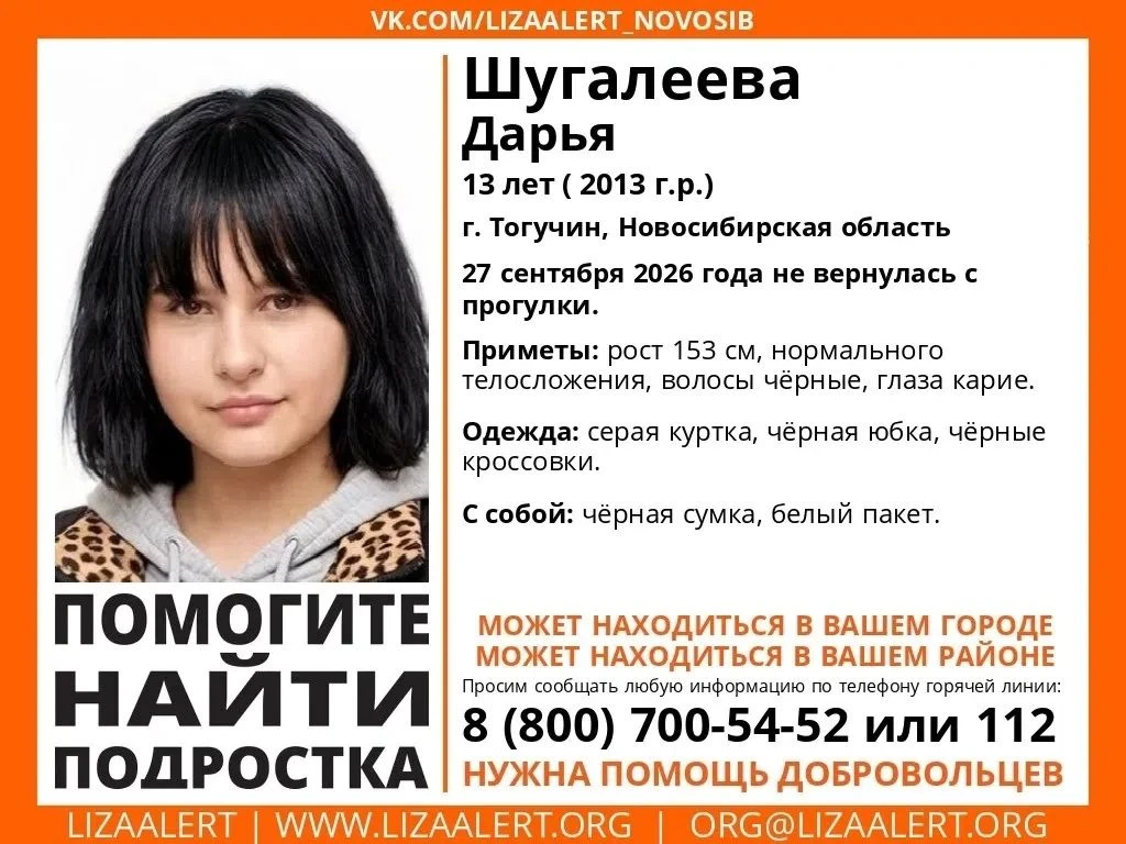 Пропала девочка, Тогучин. Срочный репост