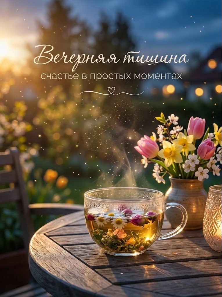 Когда наступает вечер, спокойными шагами пробираясь в дом, мы наконец-то можем поднять ...