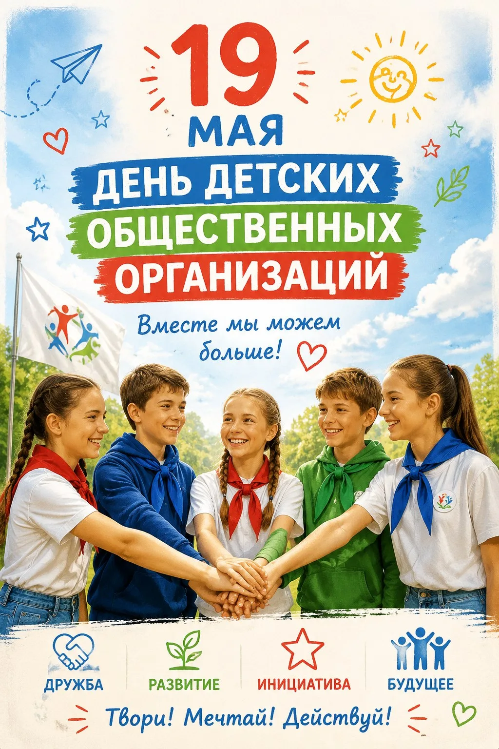 🎉 Поздравляем с Днём детских общественных организаций! 🎉